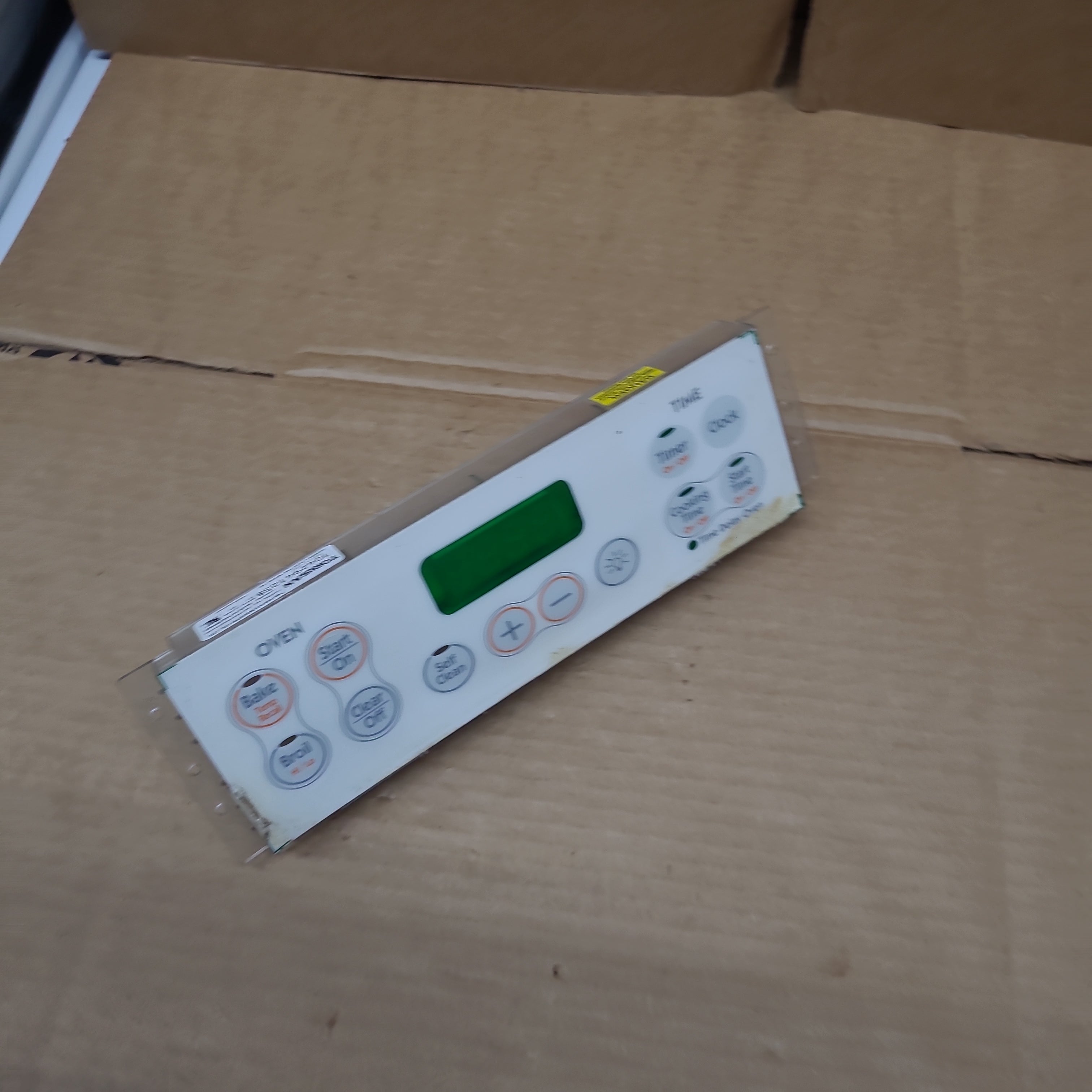 Hotpoint Range Oven Control Board Panel + Overlay WB27K10170 WB27K10097 Hotpoint Range Oven Control Board Panel + Overlay WB27K10170 WB27K10097